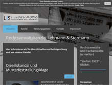 Tablet Screenshot of lehmann-stermann.de